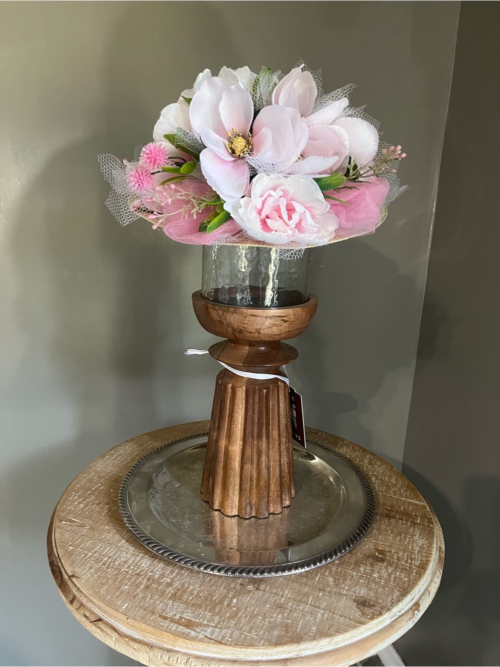 Home Accents Pink Floral Decorative Arrangement